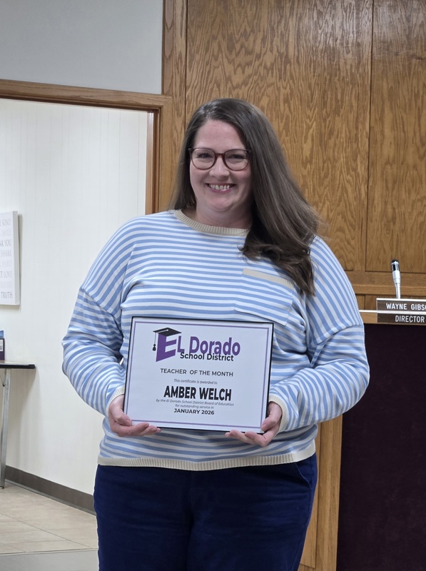 amber welch - teacher of the month