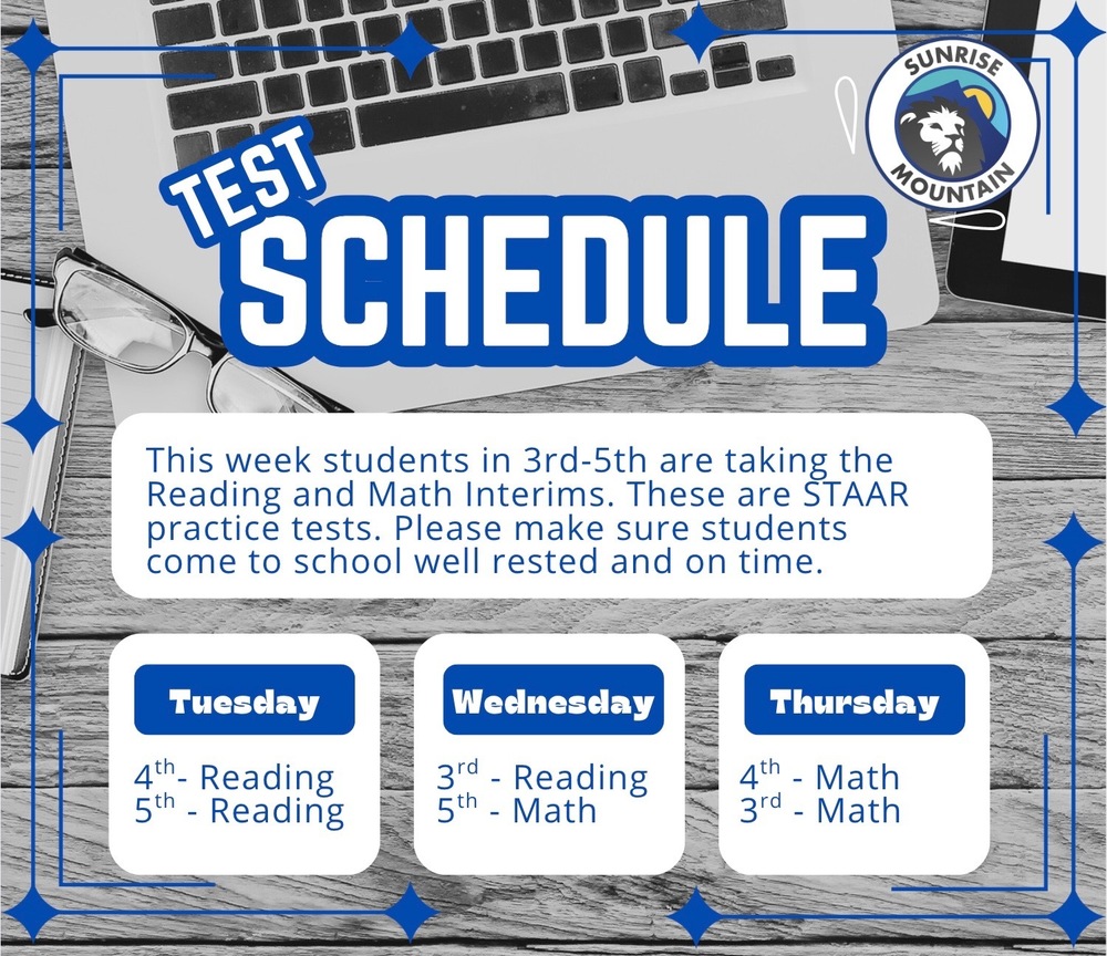 Interim Testing Schedule