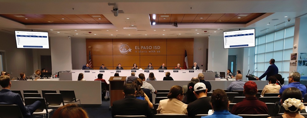 El Paso ISD August 2026 Board Meeting