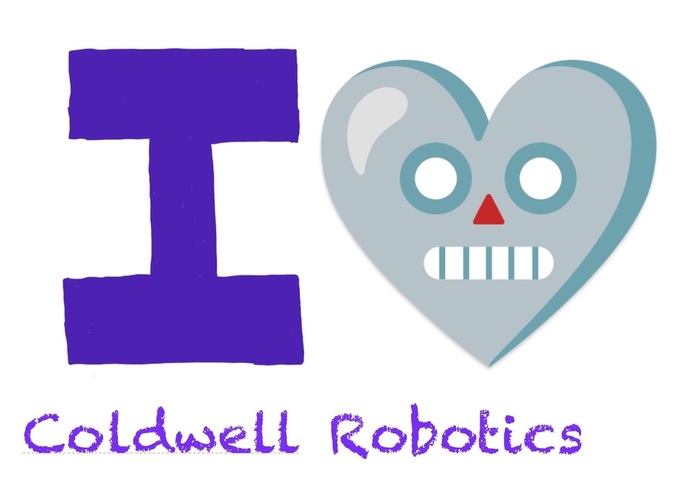 I Love Coldwell Robotics with Robot heart emoji