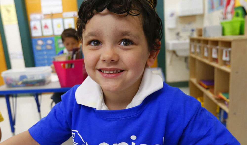 El Paso ISD student smiling at the camera