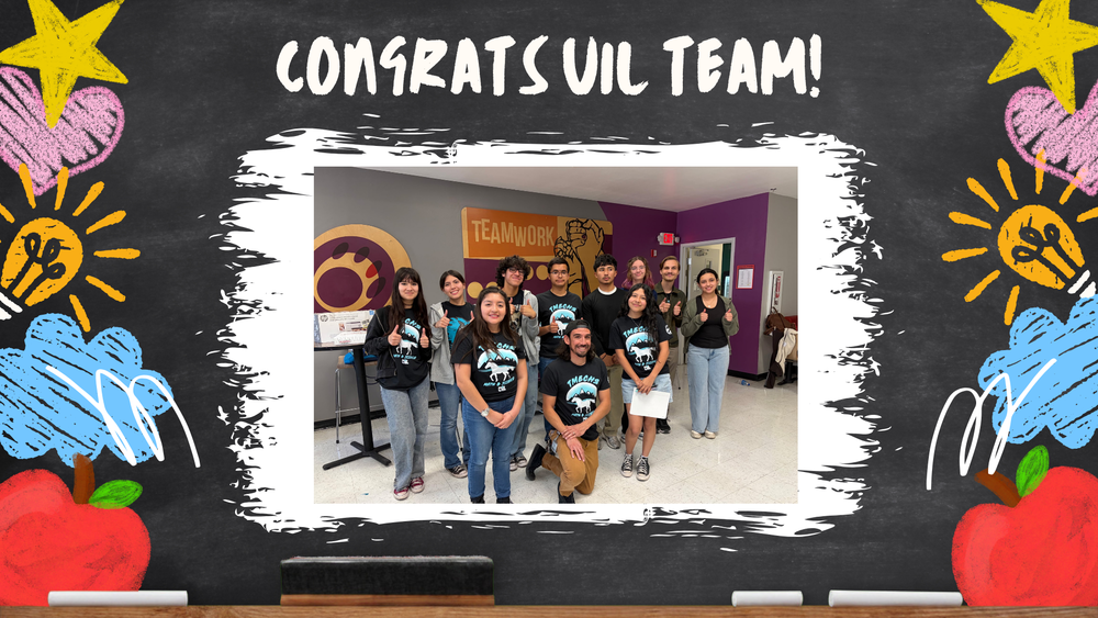 TMECHS UIL Team before heading to Regional in Lubbock, Texas.
