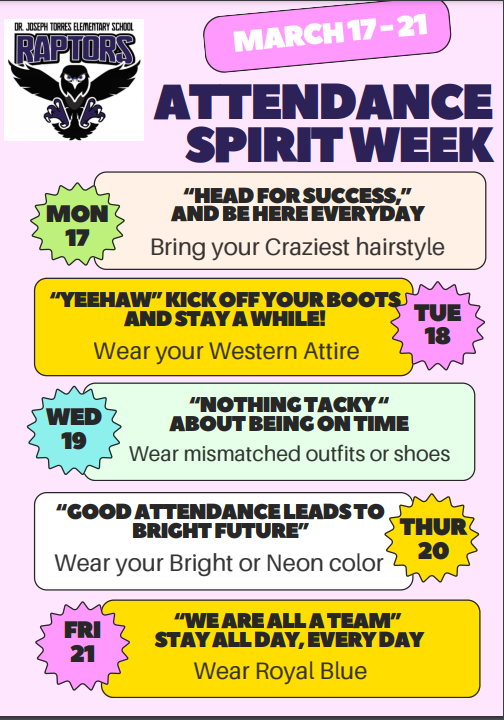 Attendance Spirit Week
