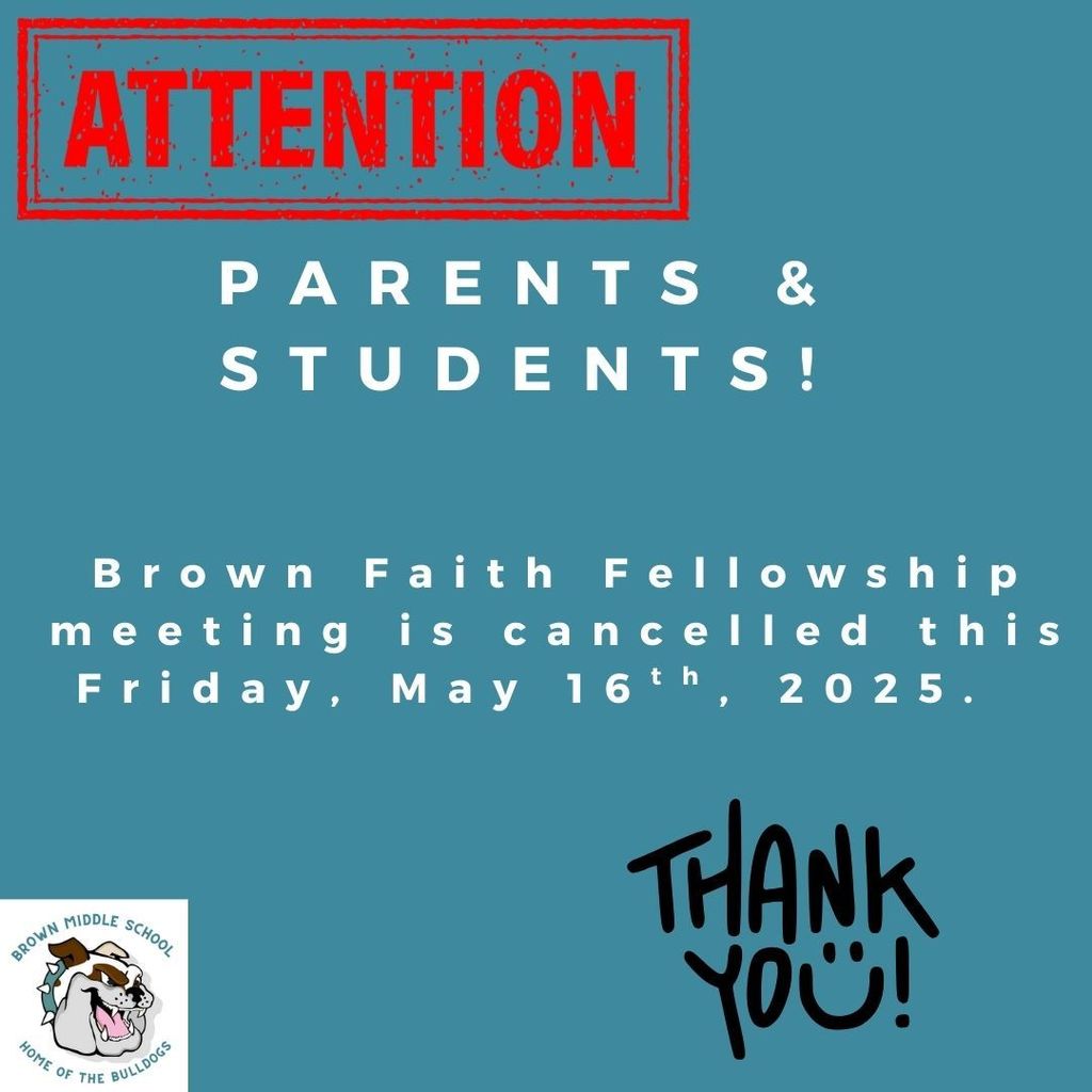 Brown Faith Fellowship Cancelled