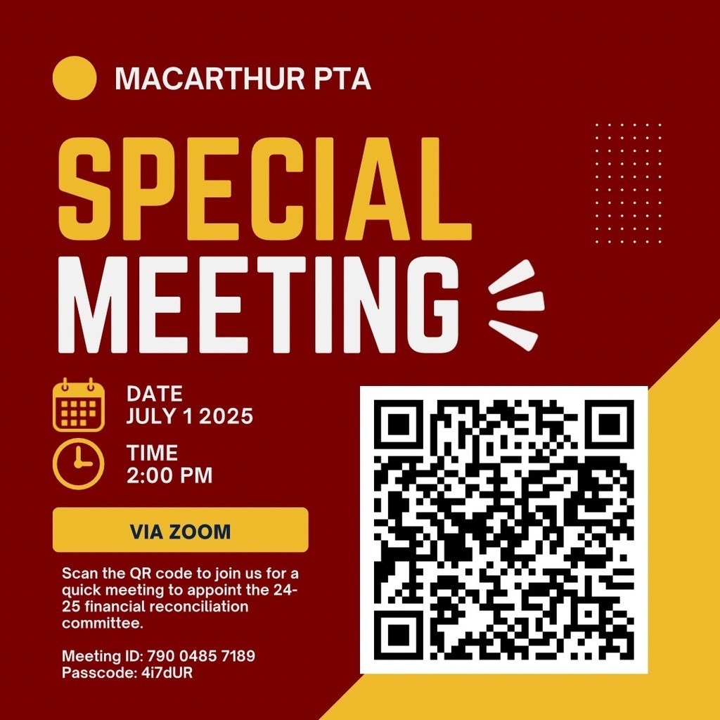 PTA Special Meeting