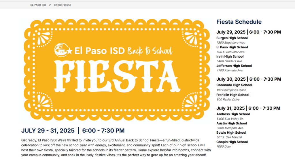 Bowie Fiesta 2025-2026