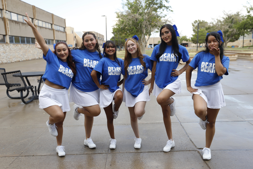 2024 Bowie High School Back to School Fiesta Bowie cheerleaders pose for a photo