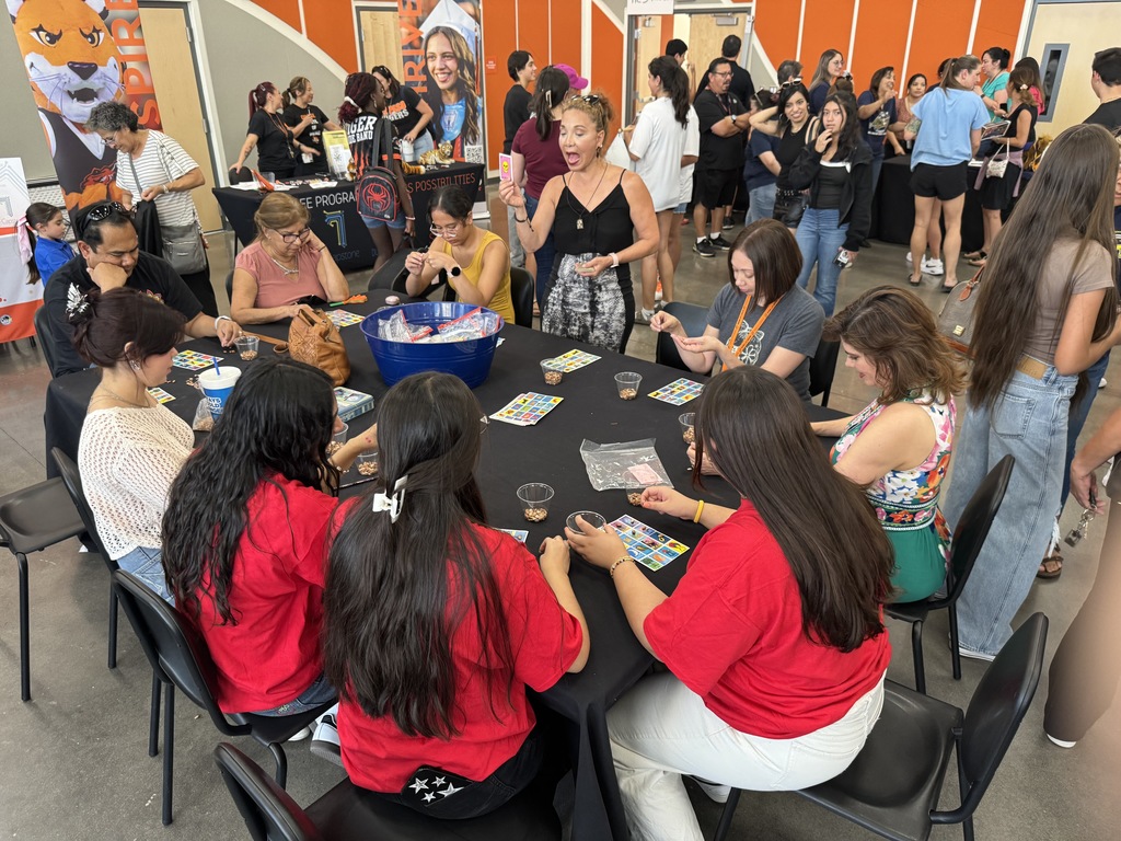 2025 El Paso High School Back to School Fiesta community members playing loteria