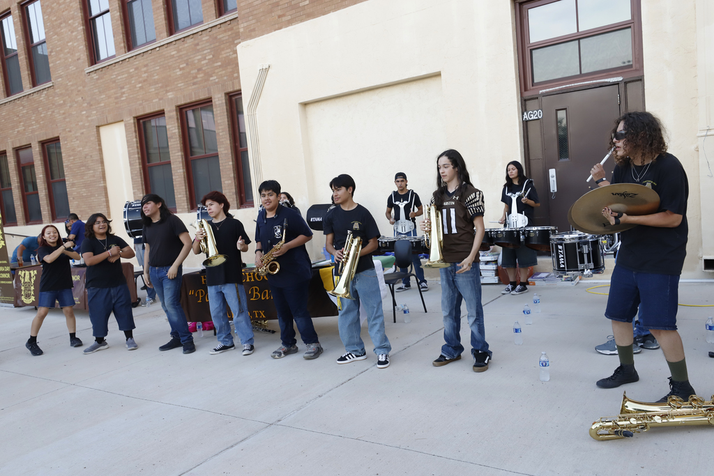 2024 Austin High School Back to School fiesta band playing
