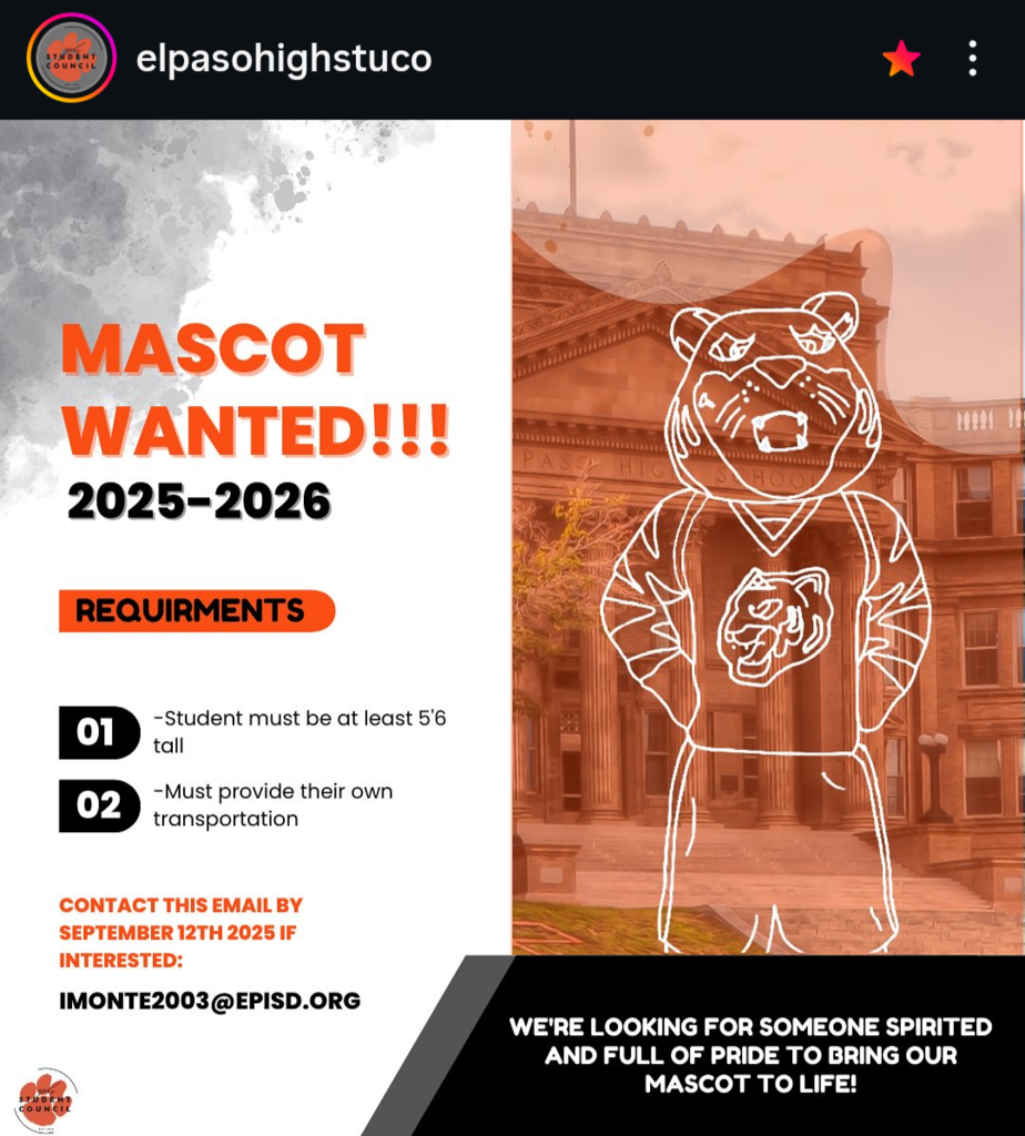 2025-2026 Mascot Wanted!