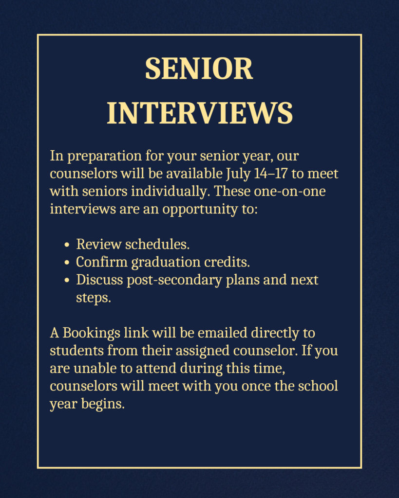 Senior Interviews