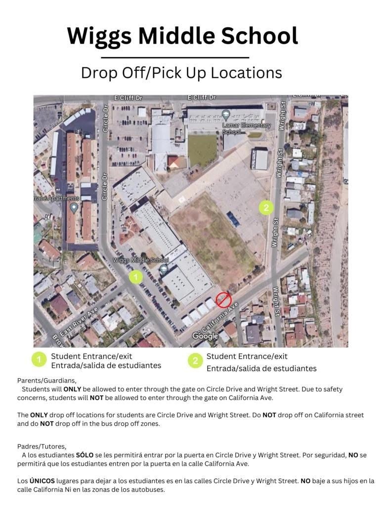 Wiggs Drop Off Map