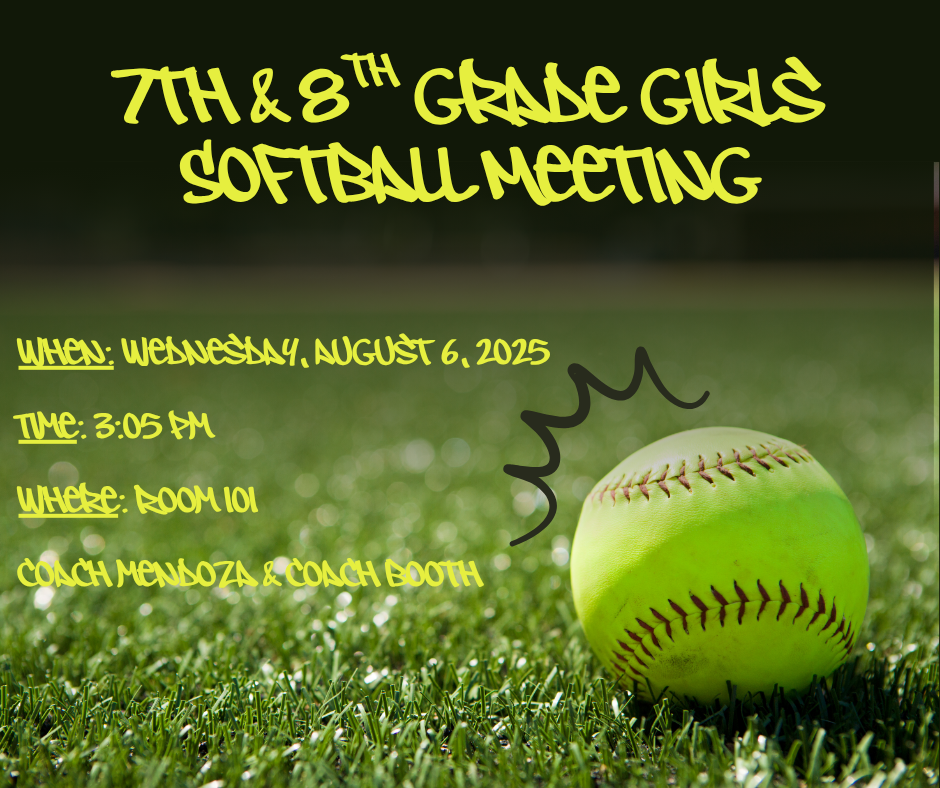 7th & 8th Grade Girls Softball Information Meeting