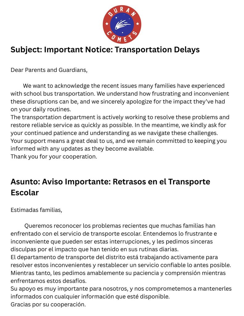 Bus Issues