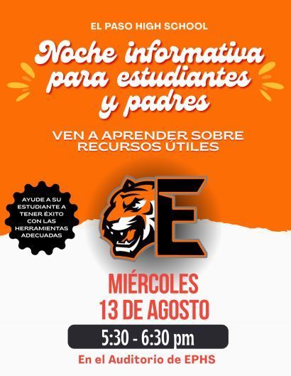 8-13-25 Parent & Student Informational Night-Spn