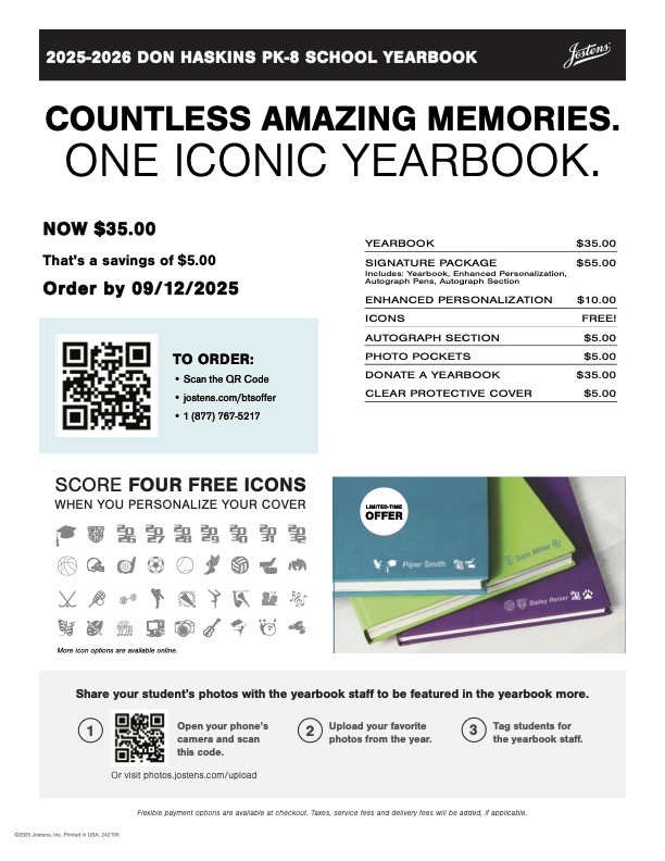 2025-2026 Yearbook Information