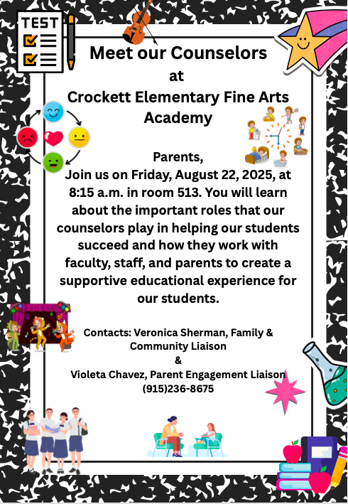 Meet our Counselors English Flyer
