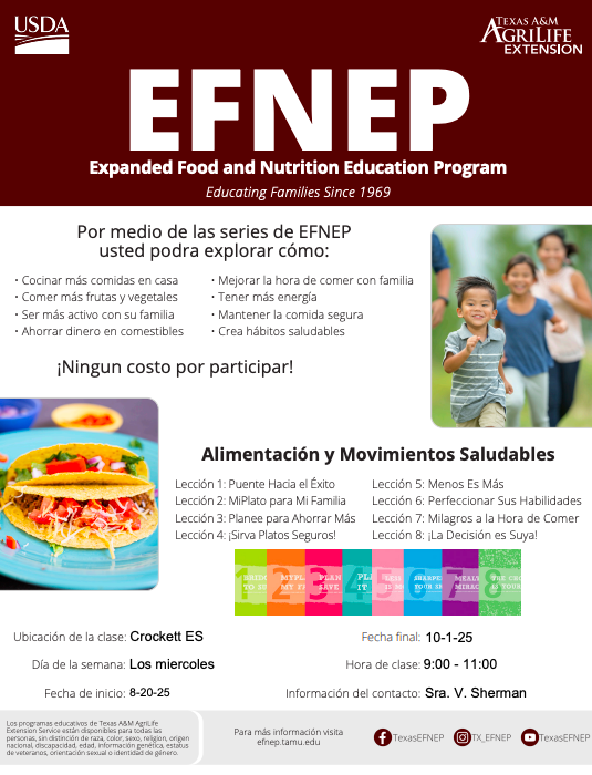 Classes de nutrición volante en Español
