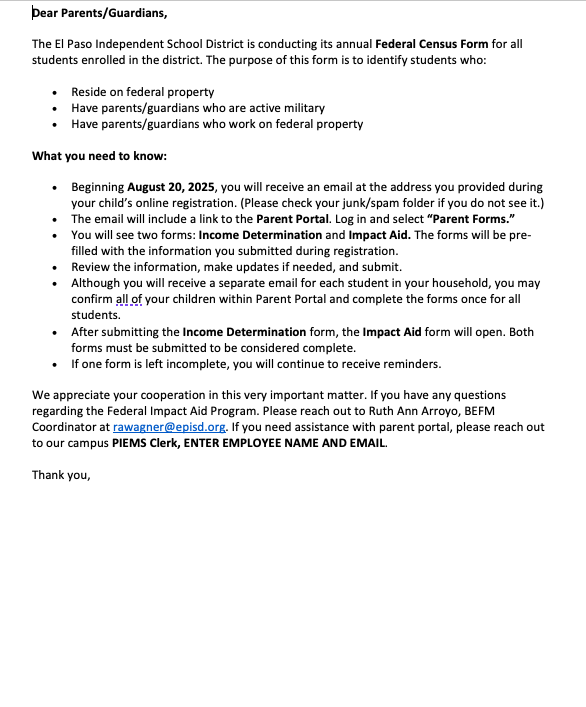 Income Determination and Impact Aid
