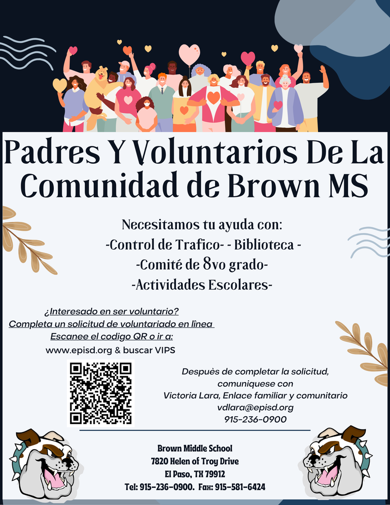 Padres y Voluntarios De La Comunidad de Brown MS