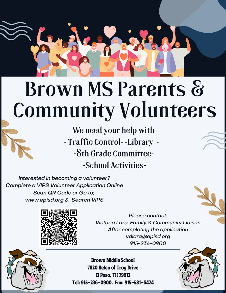 Brown MS Volunteer Flyer INformation