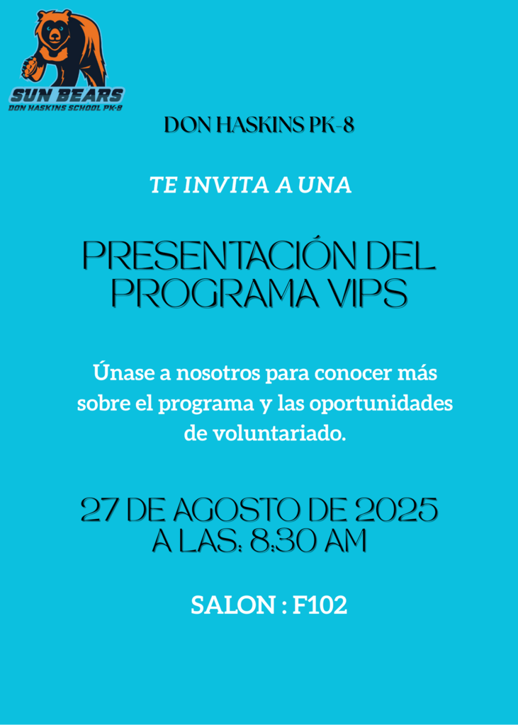 VIPS Presentation Span. Flyer