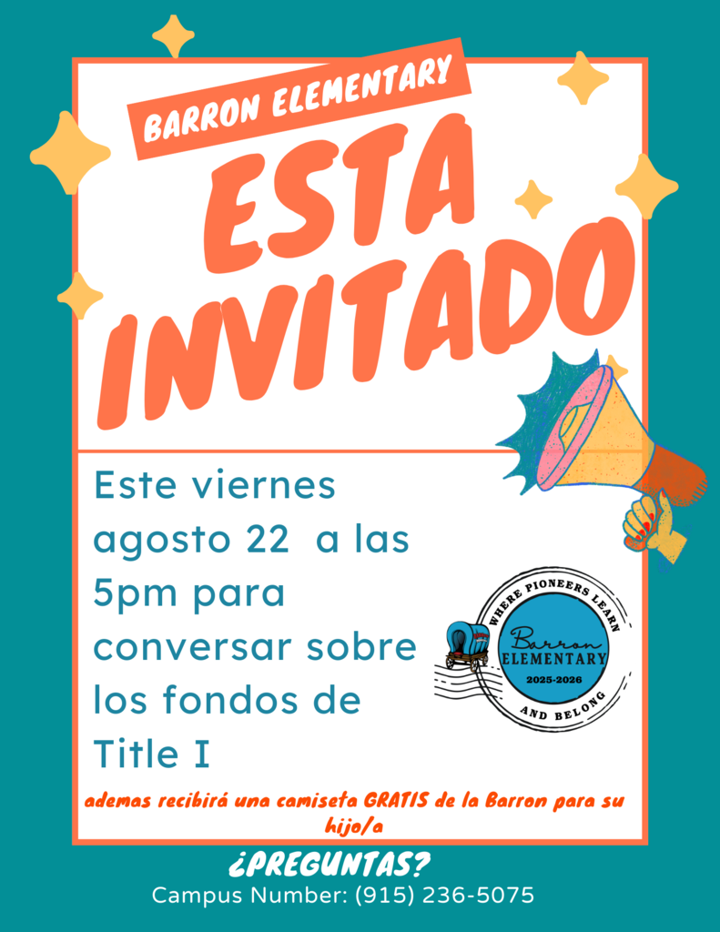 Title 1 Flyer Spanish