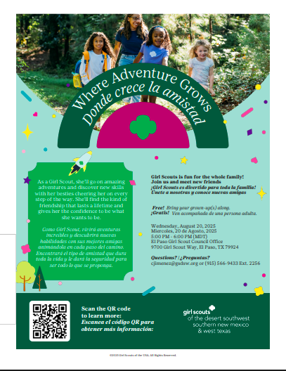 Girl Scout English-Spanish flyer