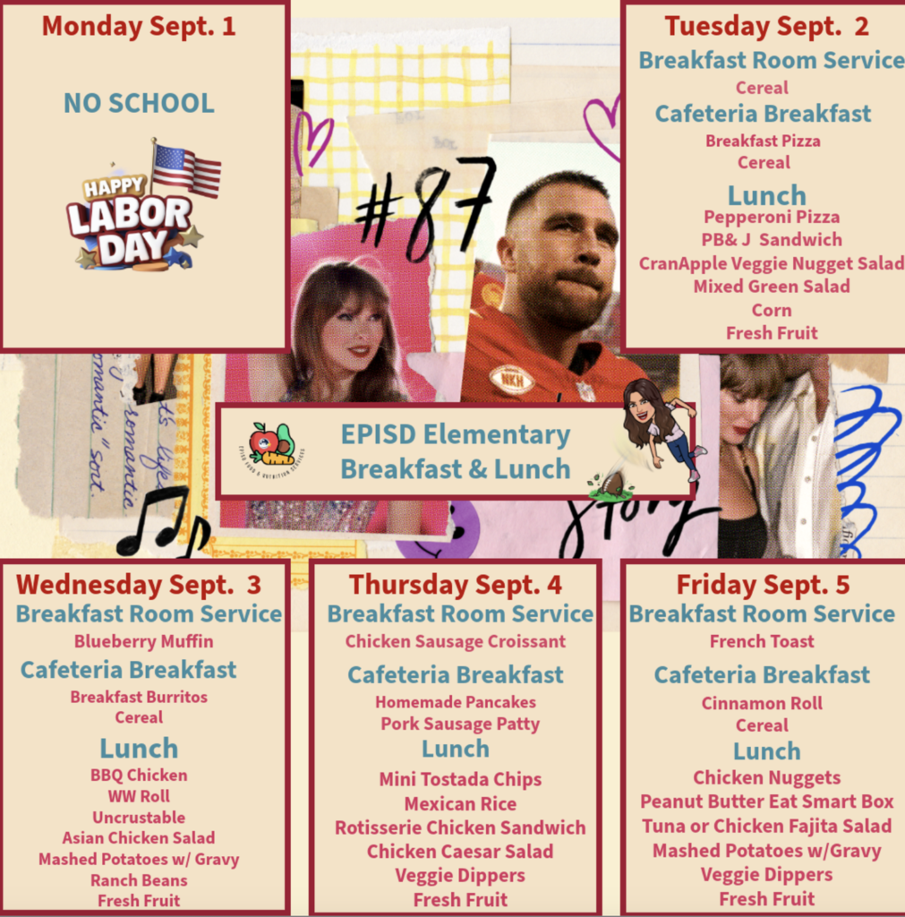 Lunch menu week 5