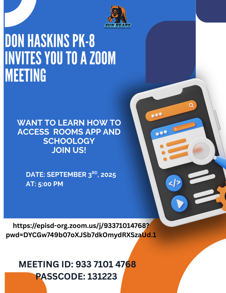 ROOMS and Schoology Presentation Eng. Flyer