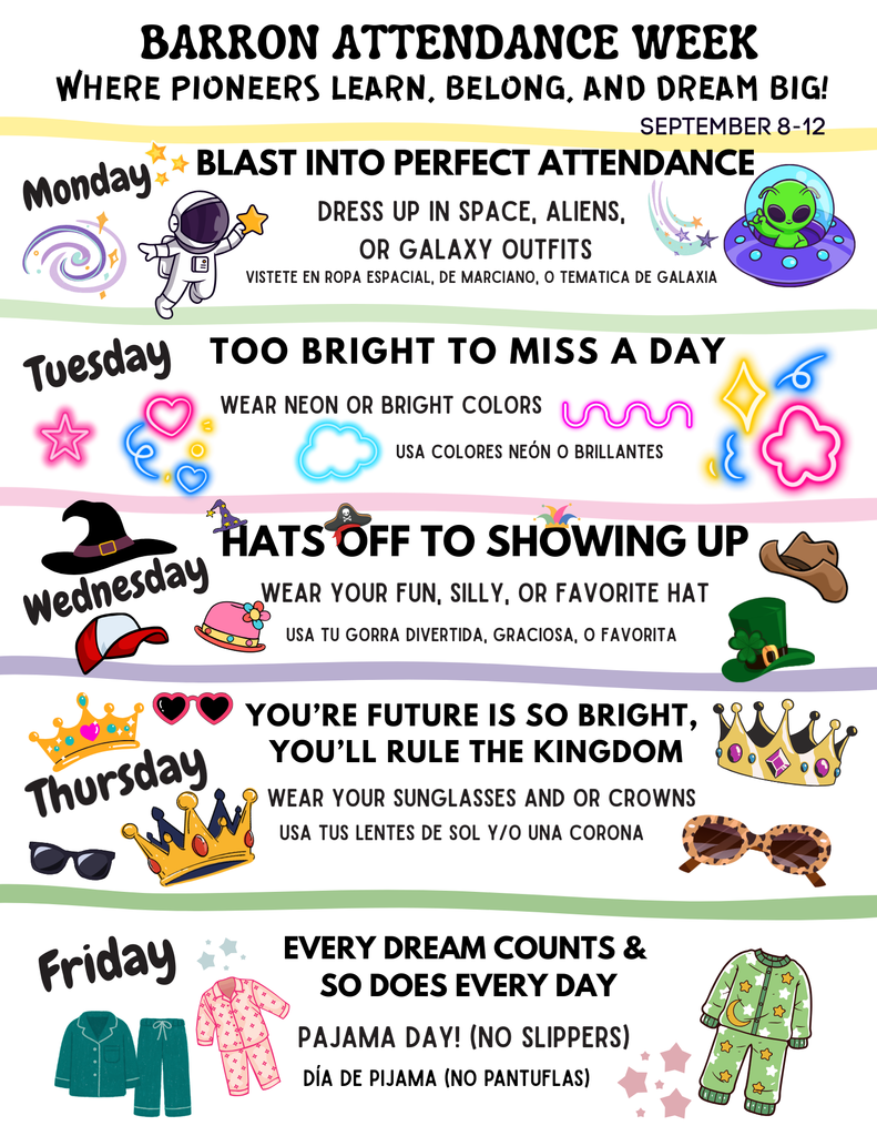 Attendance week flyer