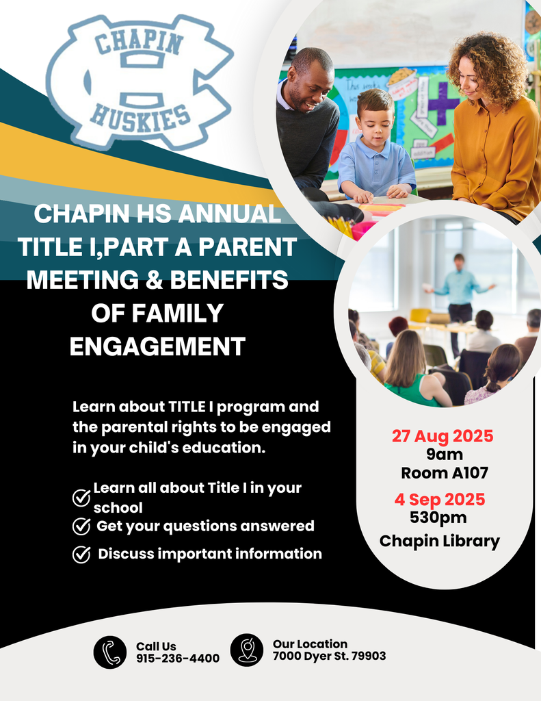 Chapin Title I Meeting