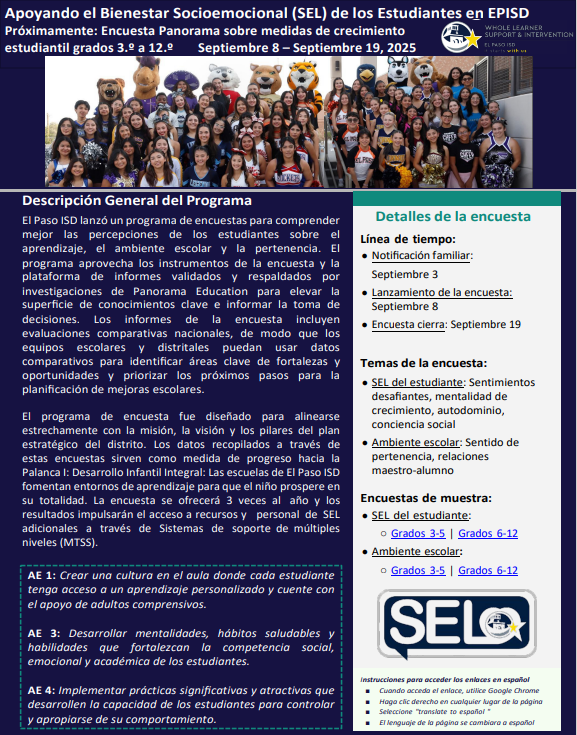 SEL Panorma Survey - Spn