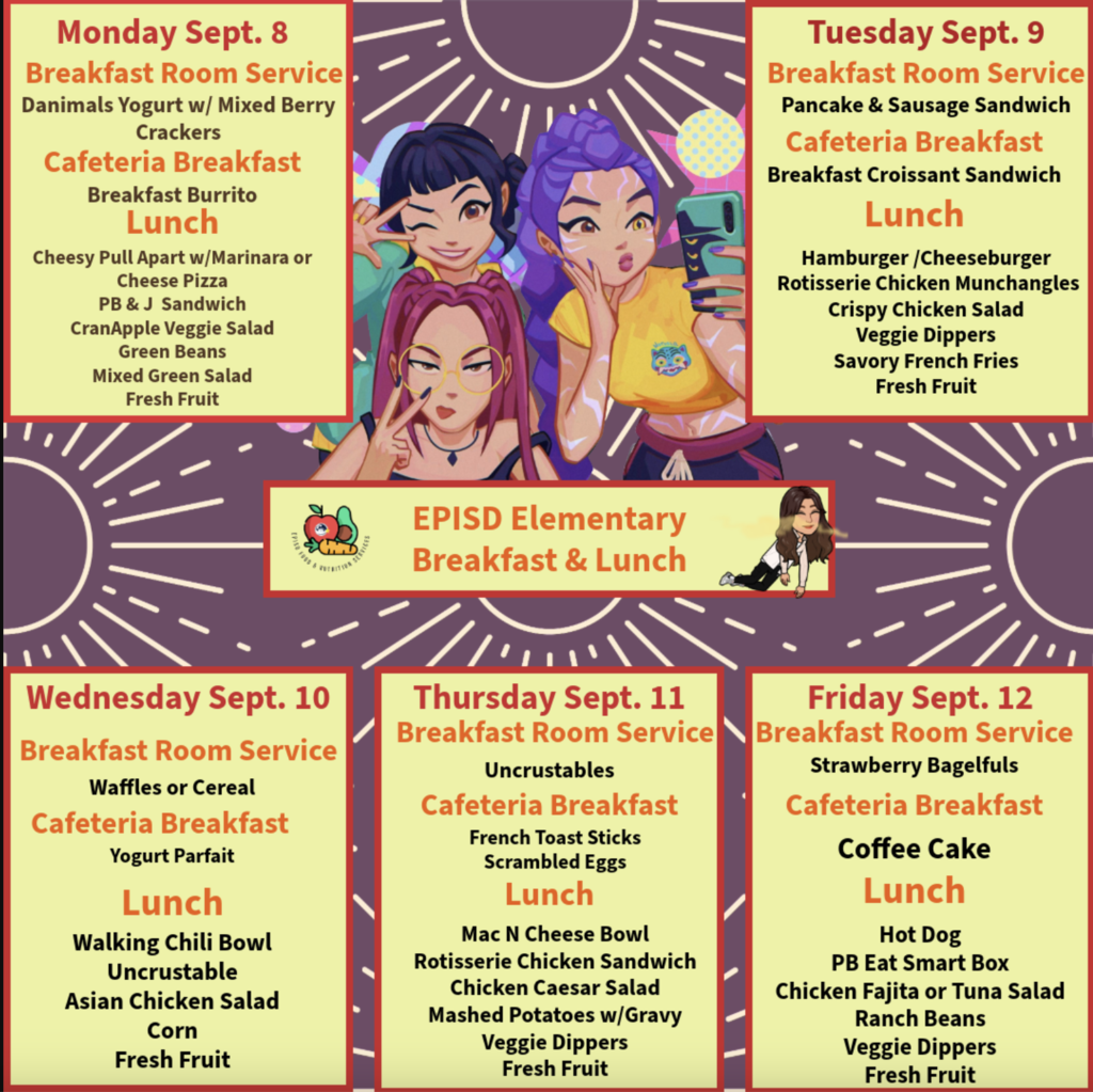 Lunch menu wk 6