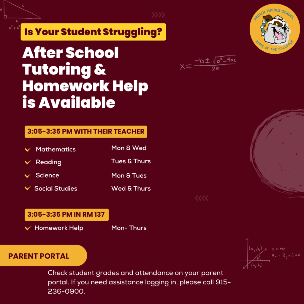 After School Tutoring & Homework Help is Available