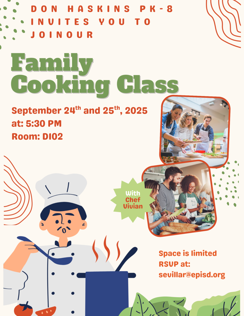 Family Cooking Classes Eng. Flyer