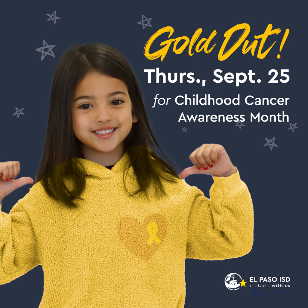 Gold Out! Thursday, September 25 for Childhood Cancer Awareness Month