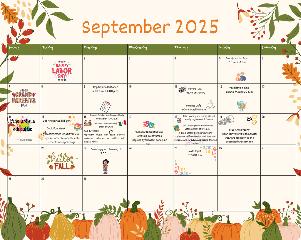 September Calendar