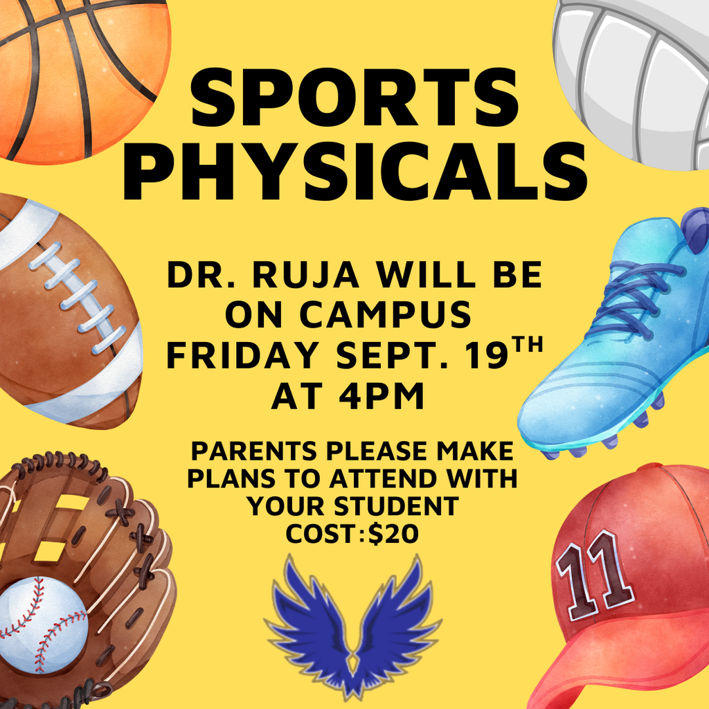 sports physicals sept. 19