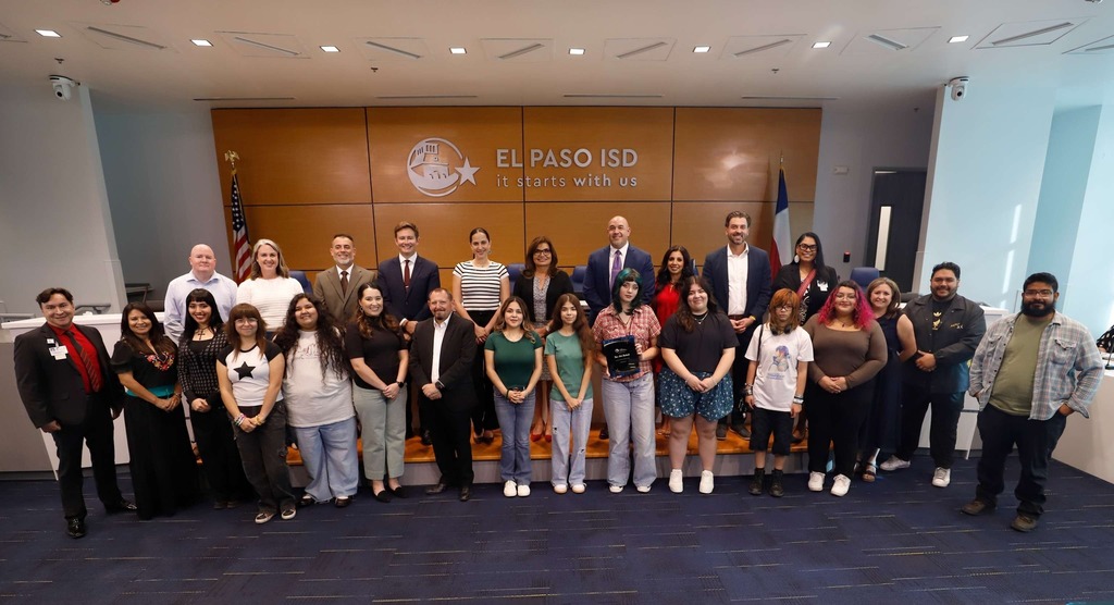 The El Paso ISD Board of Trustees and Interim Superintendent Martha Aguirre were excited to recognize our well-deserving fine arts students who have officially become professional artists. Their artwork is proudly showcased at the El Paso Museum of Art. We are incredibly proud of their hard work, dedication, and remarkable achievement! 