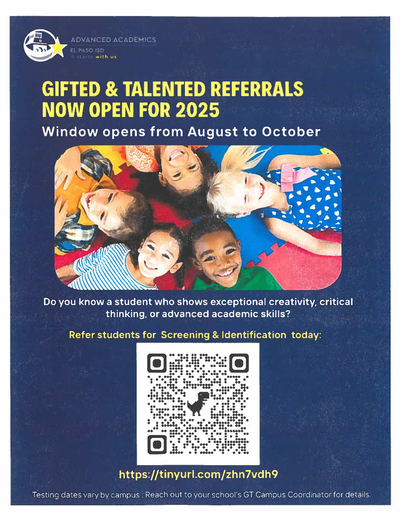 Gifted and Talented Referral 