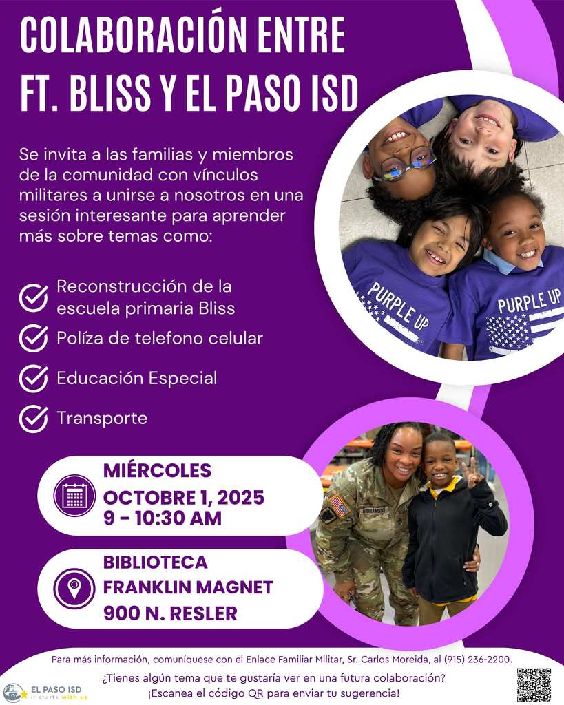 Ft. Bliss Collaborative Spanish Flyer