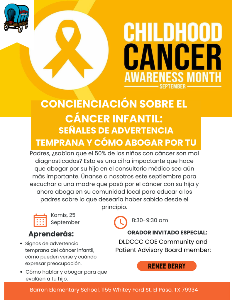 Barron Elementary: Family Engagement Child Cancer Awareness session