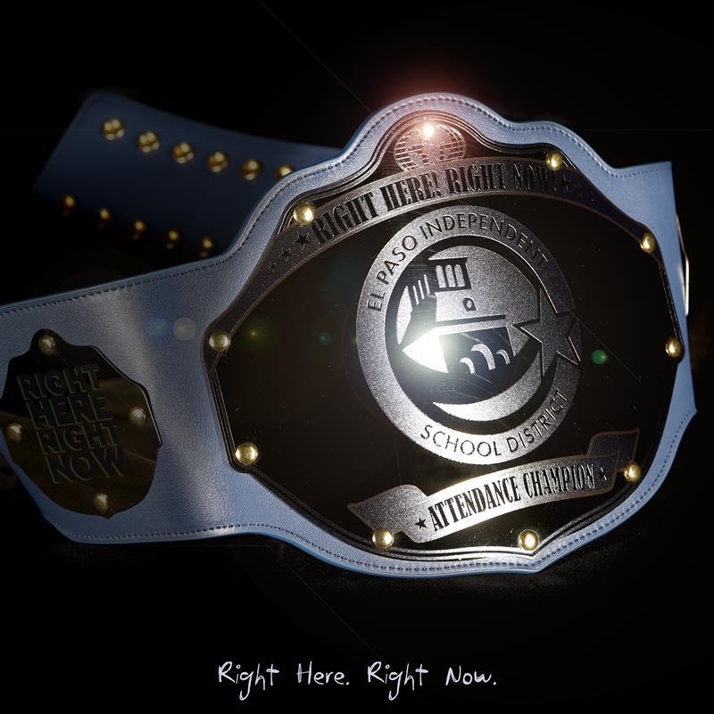 Photo of the Right Here Right Now Attendance Champion Belt