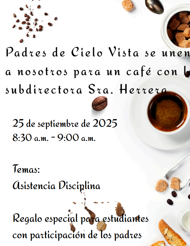Coffee with the Assistant Principal