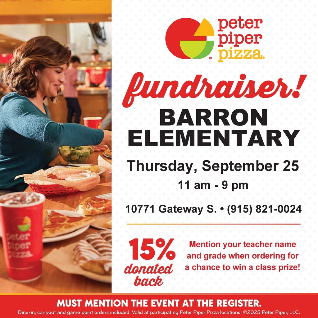 Peter Piper Pizza flyer