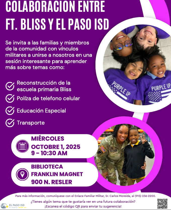 Ft. Bliss and El Paso ISD Collaborative
