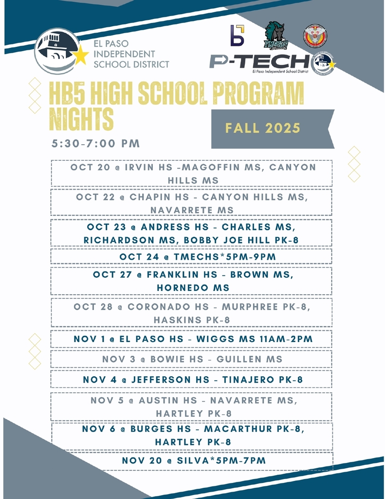 HB5 High School Program Nights