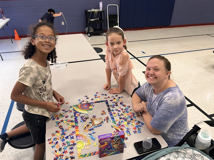 family puzzle night