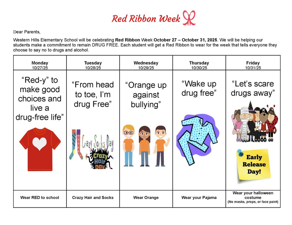Red Ribbon week Dress up days